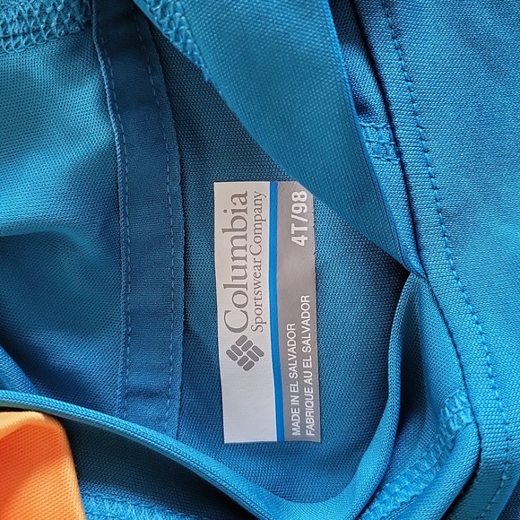 Kids Columbia PFG SPF Hoodie Sun Shirts 4T - Picture 3 of 4